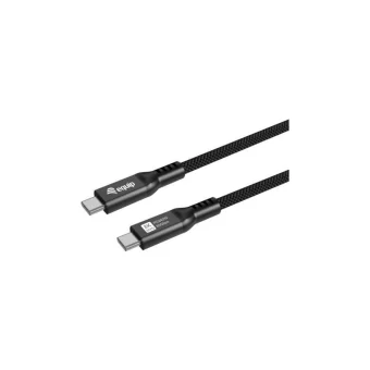 Equip USB 2.0 Cable USB-C male - USB-C 240W PD Μαύρο 1.2m 128441