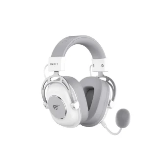 Havit H2002YG Over Ear Gaming Headset με σύνδεση 3.5mm / Bluetooth White/Grey
