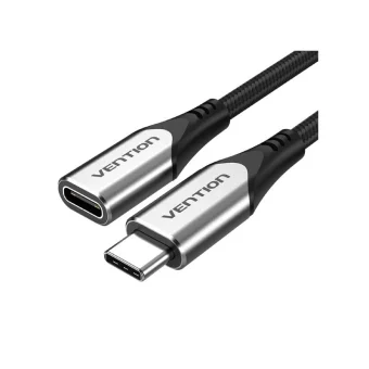 Vention Braided USB 3.1 Cable USB-C male - USB-C female 60W PD Γκρι 1m TABHF