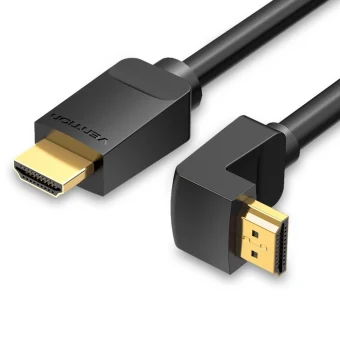 Vention HDMI 2.0 Premium High Speed 4K 60Hz HDR Angle (90°) Cable HDMI male - HDMI male 3m Μαύρο AAQBI
