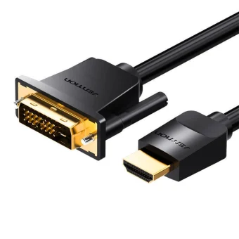 Vention Cable DVI-D male - HDMI male 5m Μαύρο ABFBJ