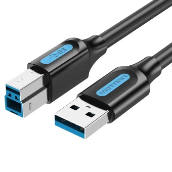 Vention USB 3.0 Cable USB-A male - USB-B male Μαύρο 1m (COOBF)