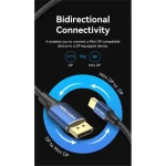 Vention Cable DisplayPort male - mini DisplayPort male 1.5m Μπλε (HCFLG) - Image 8