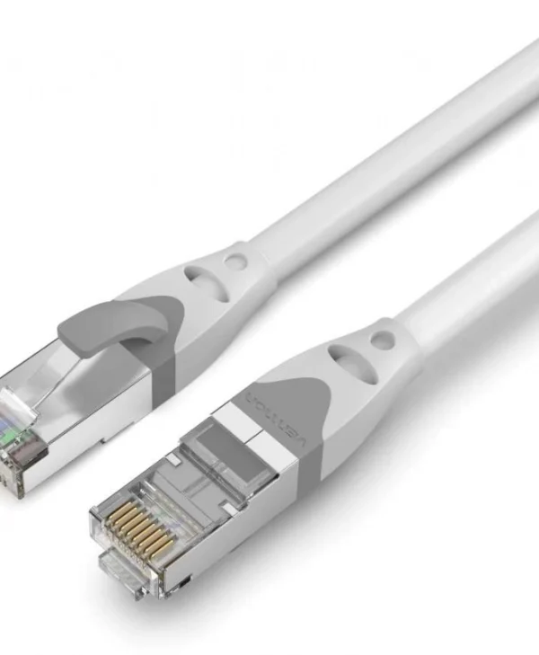 Vention S/FTP Cat.6a (Gigabit) Καλώδιο Δικτύου Ethernet 0.3m Γκρι IBHHAA