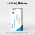 Vention USB 2.0 Cable USB-C male - USB-C 60W Λευκό 0.5m TAXWD - Image 5