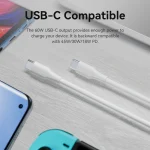 Vention USB 2.0 Cable USB-C male - USB-C 60W Λευκό 0.5m TAXWD - Image 6