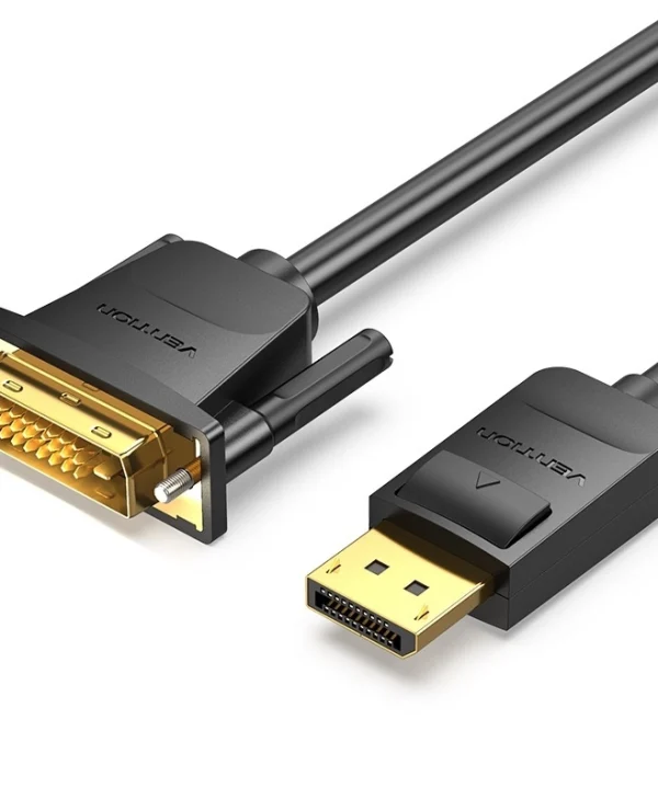 Vention Cable DVI-D male - DisplayPort male 1.5m Μαύρο (HAFBG)