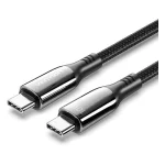 Vention Braided USB 2.0 Cable USB-C male - USB-C 100W PD Μαύρο 2m CTKBH - Image 3