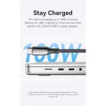 Vention Braided USB 2.0 Cable USB-C male - USB-C 100W PD Μαύρο 2m CTKBH - Image 5