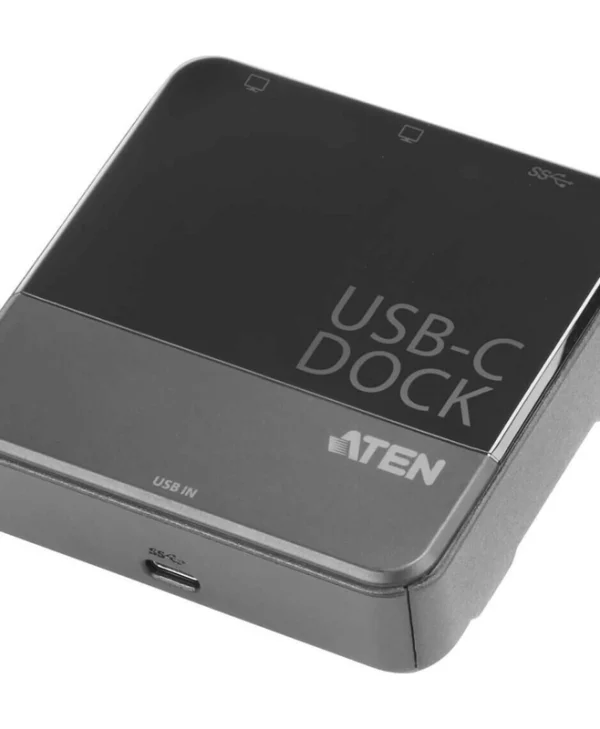Aten USB-C Docking Station με HDMI 4K και συνδεση 2 Οθονών Μαύρο (UH3233)