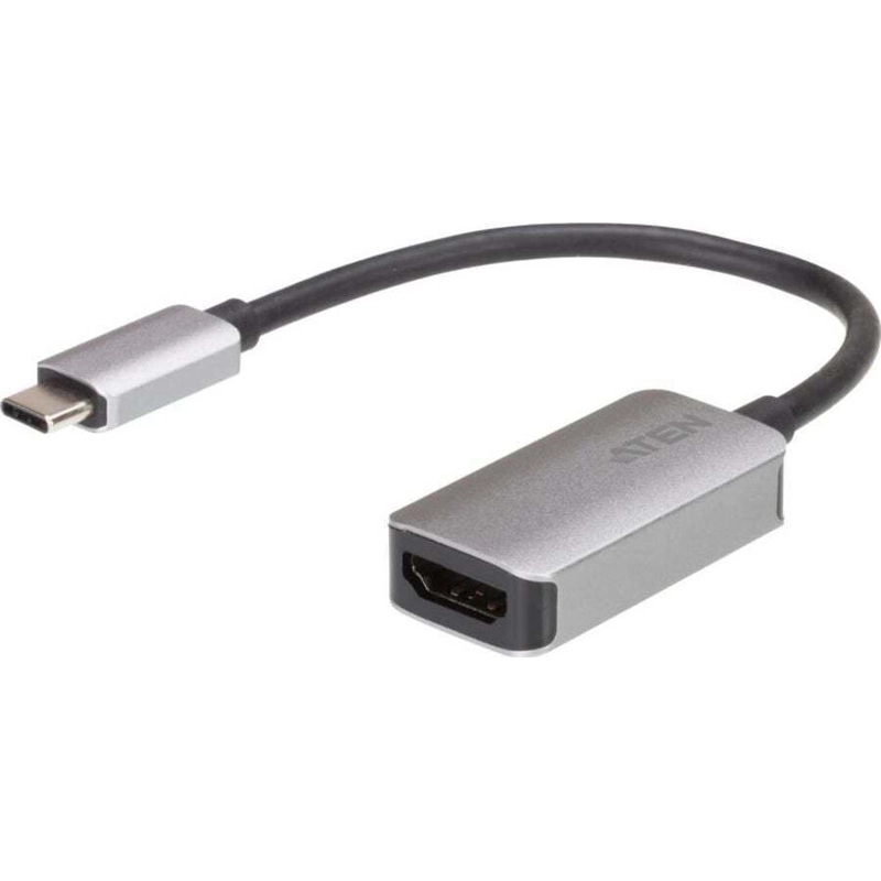 1 Aten Μετατροπέας USB-C / HDMI male σε HDMI / USB-C female Γκρι 1τμχ UC3008A1-AT - Image 1