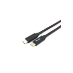 Equip USB 3.2 Cable USB-C male - USB-C 60W PD Μαύρο 0.5m 128348