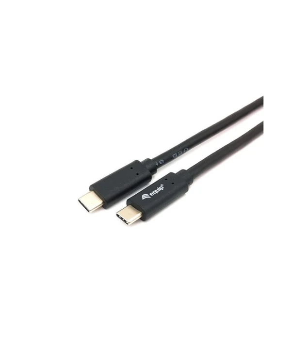 Equip USB 3.2 Cable USB-C male - USB-C 60W PD Μαύρο 0.5m 128348