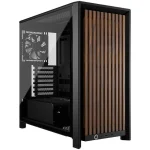 Corsair FRAME 4000D WOOD RS Gaming Midi Tower Κουτί Υπολογιστή με Πλαϊνό Παράθυρο Black/Walnut CC-9011340-WW