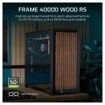 Corsair FRAME 4000D WOOD RS Gaming Midi Tower Κουτί Υπολογιστή με Πλαϊνό Παράθυρο Black/Walnut CC-9011340-WW - Image 4