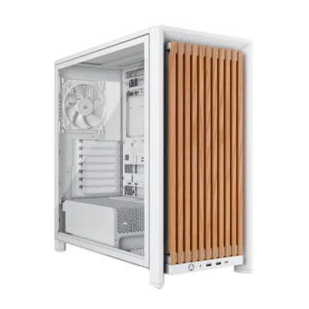 Corsair FRAME 4000D WOOD RS Gaming Midi Tower Κουτί Υπολογιστή με Πλαϊνό Παράθυρο White/Oak CC-9011341-WW