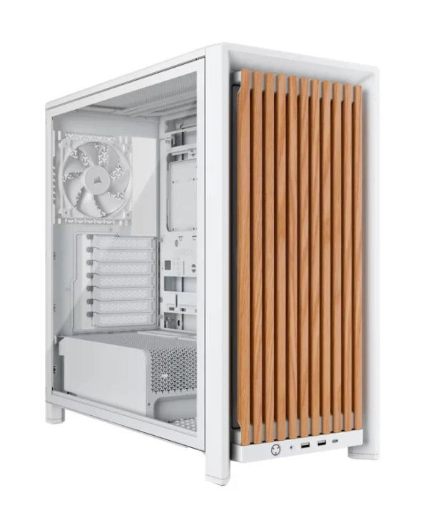 Corsair FRAME 4000D WOOD RS Gaming Midi Tower Κουτί Υπολογιστή με Πλαϊνό Παράθυρο White/Oak CC-9011341-WW