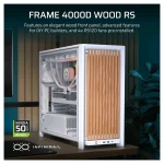 Corsair FRAME 4000D WOOD RS Gaming Midi Tower Κουτί Υπολογιστή με Πλαϊνό Παράθυρο White/Oak CC-9011341-WW - Image 4