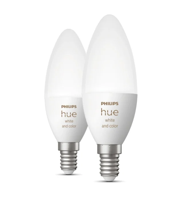 Philips Smart Λάμπες LED 5.3W για Ντουί E14 RGBW 470lm 2τμχ 929002294205