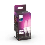 Philips Smart Λάμπες LED 5.3W για Ντουί E14 RGBW 470lm 2τμχ 929002294205 - Image 2