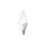 Philips Smart Λάμπες LED 5.3W για Ντουί E14 RGBW 470lm 2τμχ 929002294205 - Image 4