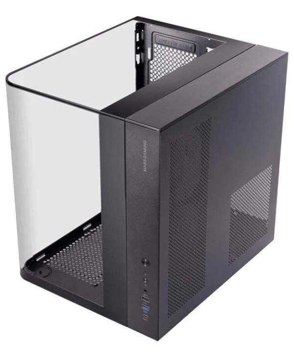 Mars Gaming MC-INFINIOLITE Gaming Midi Tower Κουτί Υπολογιστή με Πλαϊνό Παράθυρο Μαύρο TACMARS-MCINFINIOLITE