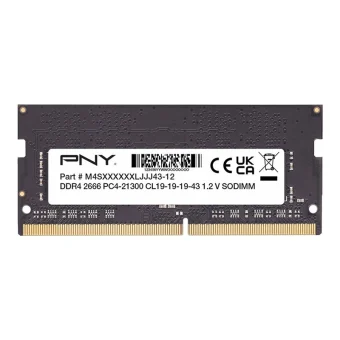 PNY DDR4 με Module 1x8GB και Ταχύτητα 2666 για Laptop MN8GSD42666-SB