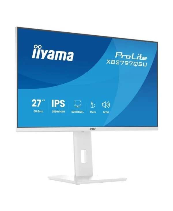 Iiyama Prolite XB2797QSU-W1 IPS Monitor 27" QHD 2560x1440 Λευκό
