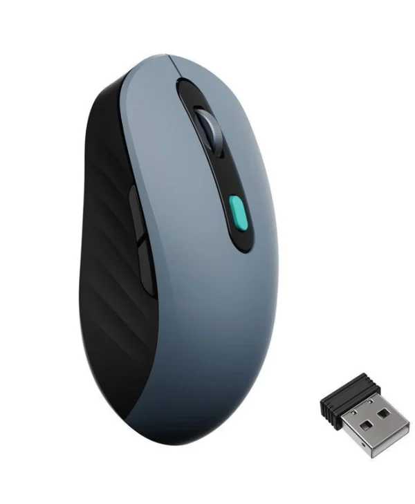 Keychron BM25 BM25-C61 Ασύρματο & Ενσύρματο Εργονομικό Bluetooth Ποντίκι Γκρι