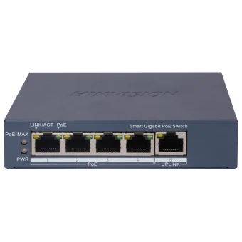 Hikvision DS-3E1505P-EI Unmanaged L2 PoE+ Switch με 5 Θύρες Gigabit (1Gbps) Ethernet 100566876
