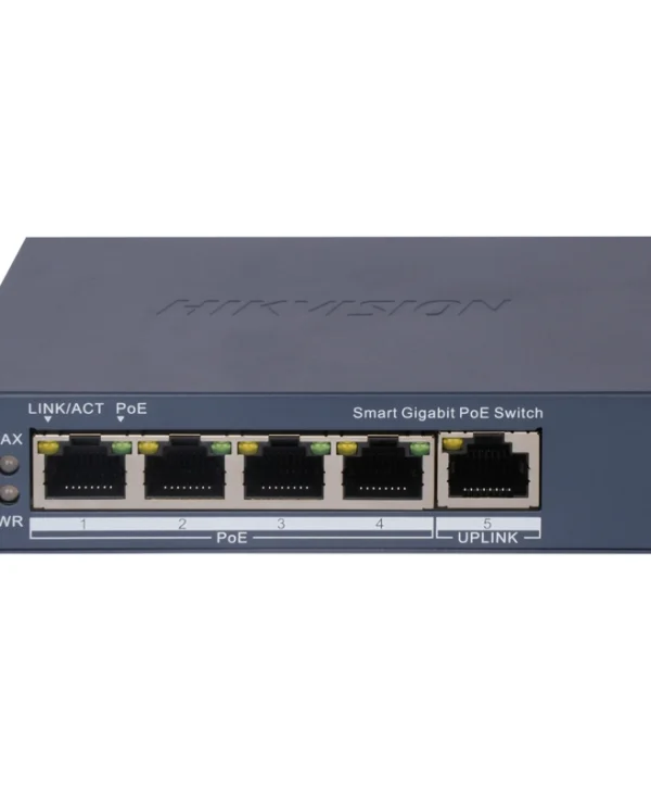Hikvision DS-3E1505P-EI Unmanaged L2 PoE+ Switch με 5 Θύρες Gigabit (1Gbps) Ethernet 100566876
