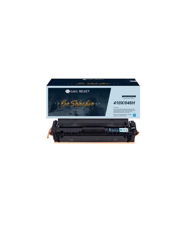G&G Συμβατό Toner για Laser Εκτυπωτή HP Hp 410x / Cf411x Κυανό 21163