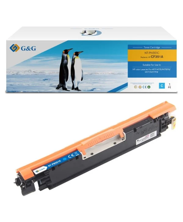 Premium Toner G&g 1k Hp 130a Cyan Cf351a Hp130a 17070