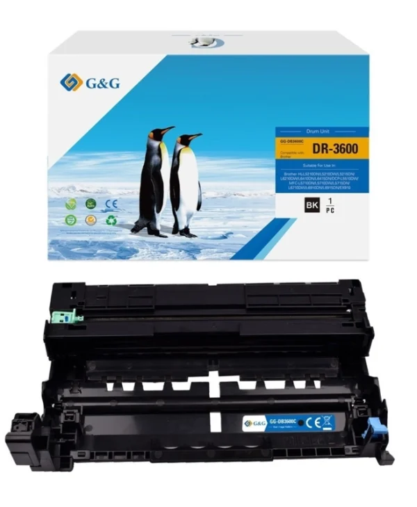 G&G Συμβατό Drum για Laser Εκτυπωτή Brother DR-3600 Μαύρο 21684