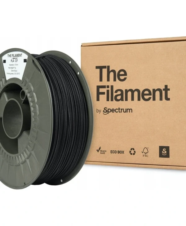 Spectrum PLA-CF 3D Printer Filament 1.75mm Μαύρο 1kg 1τμχ (Spool) TF-24094