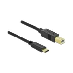 DeLock USB 2.0 Cable USB-C male - USB-B Μαύρο 0.5m 83328 - Image 3