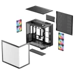 Deepcool CG590U 5F Gaming Midi Tower Κουτί Υπολογιστή με Πλαϊνό Παράθυρο και ARGB Φωτισμό Μαύρο R-CG590U-BKAGA5-G - Image 8
