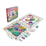 Επιτραπέζιο Παιχνίδι Monopoly Junior Square 2 Σε 1 για 2-4 Παίκτες 4+ Ετών Hasbro G1856 - Image 5