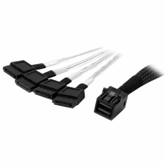 StarTech SFF-8643 - 4x 7-Pin SATA III Cable 1m Μαύρο (SAS43SAT1M)