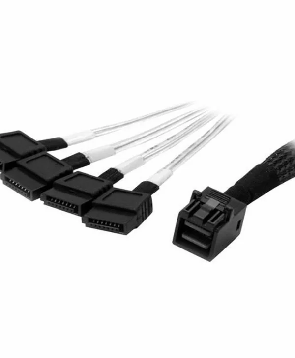 StarTech SFF-8643 - 4x 7-Pin SATA III Cable 1m Μαύρο (SAS43SAT1M)