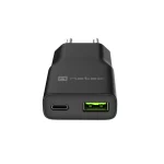 Natec Φορτιστής Χωρίς Καλώδιο GaN με Θύρα USB-A και Θύρα USB-C 20W Power Delivery Μαύρος (NUC-2377) - Image 5