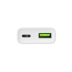 Natec Φορτιστής Χωρίς Καλώδιο GaN με Θύρα USB-A και Θύρα USB-C 20W Power Delivery Λευκός (NUC-2376) - Image 3