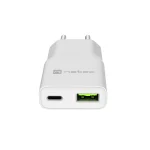 Natec Φορτιστής Χωρίς Καλώδιο GaN με Θύρα USB-A και Θύρα USB-C 20W Power Delivery Λευκός (NUC-2376) - Image 6