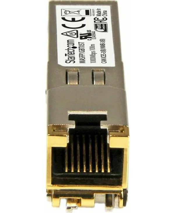 StarTech Cisco Meraki MA-SFP-1GB-TX Compatible SFP Module - 1000BASE-T - SFP to RJ45 Cat6/Cat5e - 10/100/1000 Mbps - RJ-45 100m - Cisco Meraki MS225, MX400, MS250 MASFP1GBTXST