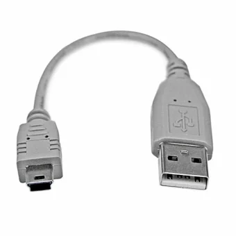 StarTech USB 2.0 Cable USB-A male - mini USB-B male Γκρι 0.15m (USB2HABM6IN)
