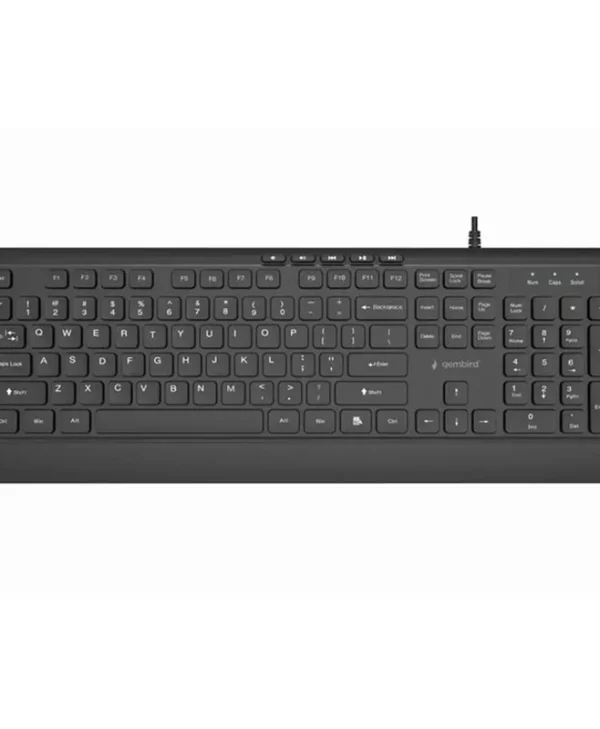 Gembird Slim Πληκτρολόγιο Αγγλικό US KB-MCH-05