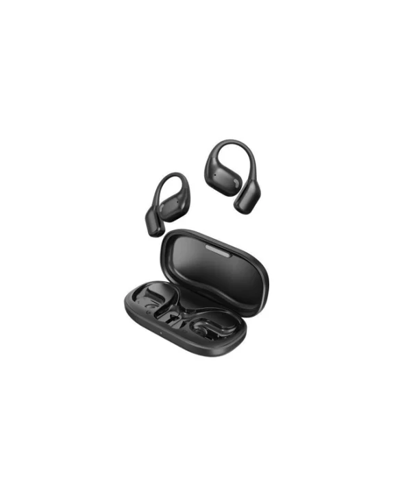Audeeo Escape Sport II Open Ear Bluetooth Handsfree Ακουστικά με Αντοχή στον Ιδρώτα και Θήκη Φόρτισης Μαύρα AOESCAPEII