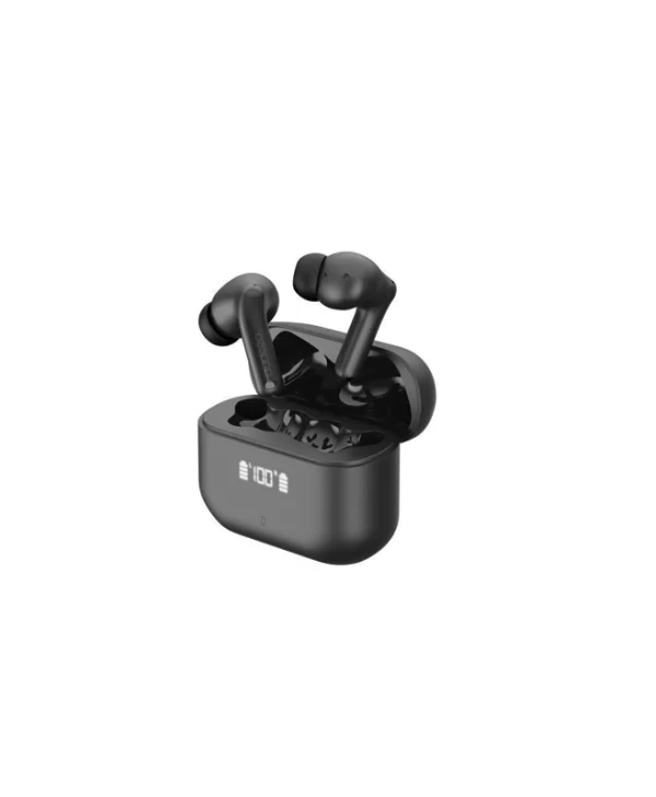 Audeeo Novatune Earbud / In-ear Bluetooth Handsfree Ακουστικά με Αντοχή στον Ιδρώτα και Θήκη Φόρτισης Μαύρα AONOVAT