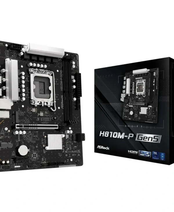 ASRock H810M-P Gen5 Motherboard Micro ATX με Intel 1851 Socket 90-MXBUE0-A0UAYZ
