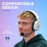 Trust GXT499W Ασύρματο Over Ear Gaming Headset με σύνδεση 3.5mm Λευκό for PS5 25978 - Image 2